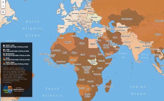 Mappa Paesi a rischio