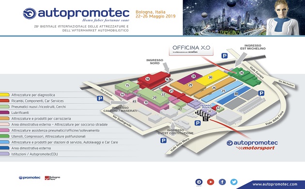 Autopromotec 2019 Piantina Merceologica modificata