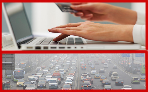 inquinamento e acquisti online