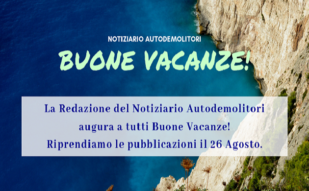 Comunicazione ferie Autodemolitori per Sito