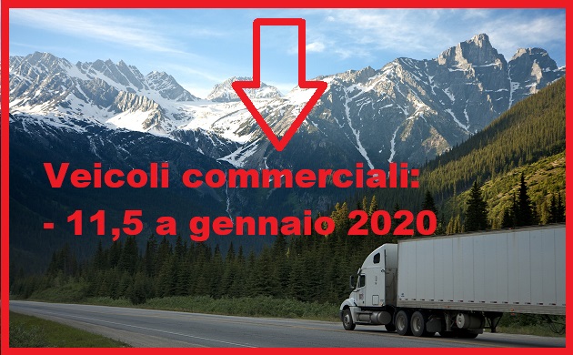 veicoli commerciali calo immatricolazioni gennaio 2020