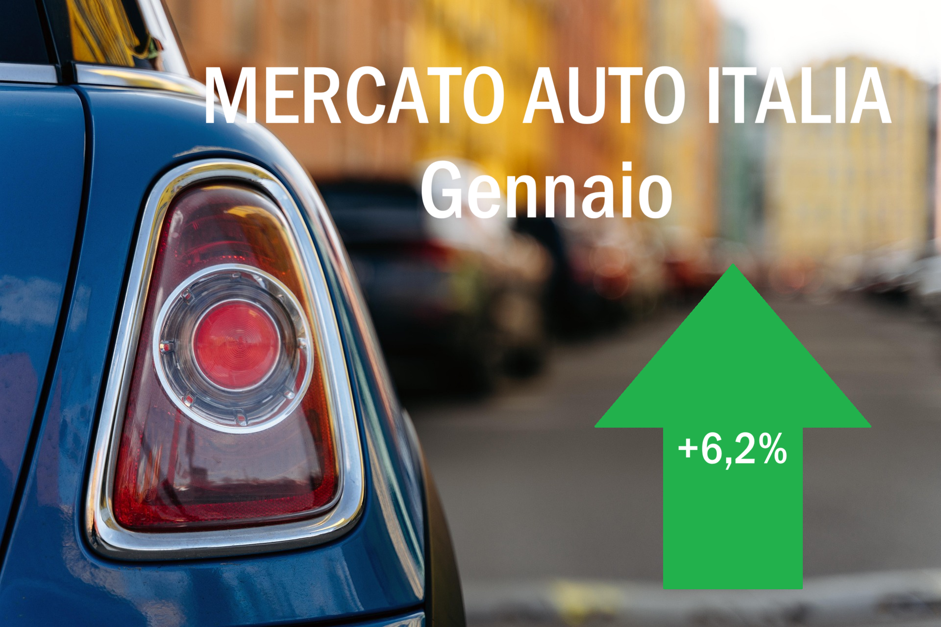 Mercato auto Italia: l’anno inizia in positivo, +6,2%